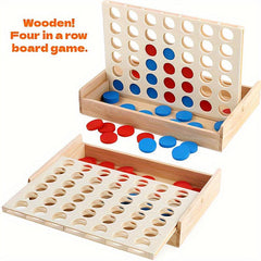 Wooden Puzzle 4-in-1 Chess Interactive Game Christmas