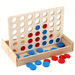 Wooden Puzzle 4-in-1 Chess Interactive Game Christmas