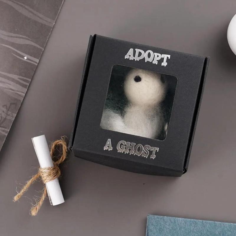 Halloween Ghost Doll w/ Book of Contract Spooky Pocket Ghost Toy