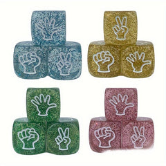 3pcs 20MM Translucent Dice Set For Board Game Christmas Gift