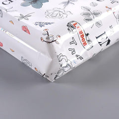Flower Printing Boring Tote Bag Toy Car Handbag British Style Tote Bag