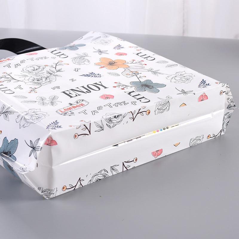 Flower Printing Boring Tote Bag Toy Car Handbag British Style Tote Bag