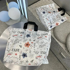 Flower Printing Boring Tote Bag Toy Car Handbag British Style Tote Bag