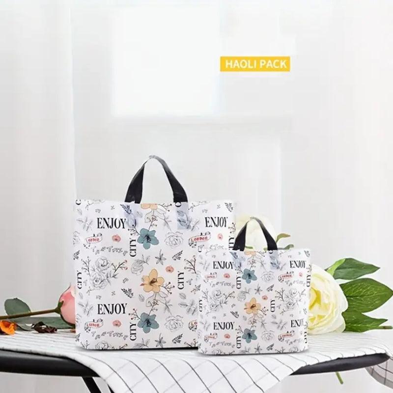 Flower Printing Boring Tote Bag Toy Car Handbag British Style Tote Bag