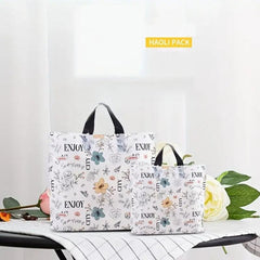 Flower Printing Boring Tote Bag Toy Car Handbag British Style Tote Bag