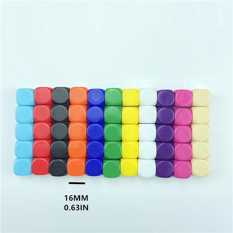10pcs Funny DIY Dice Set 16mm Hexagon Acrylic Dice for Board Games