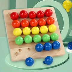 Montessori Wooden Toys Mushroom Nail Pairing Exercise Puzzle