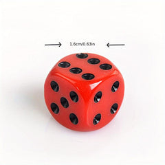 24pcs Large Acrylic Dices w/ Storage Bag Xmas Thanksgiving Gift