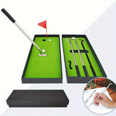 Mini Desktop Golf Pen Set - Creative Golf Club Ballpoint Pens
