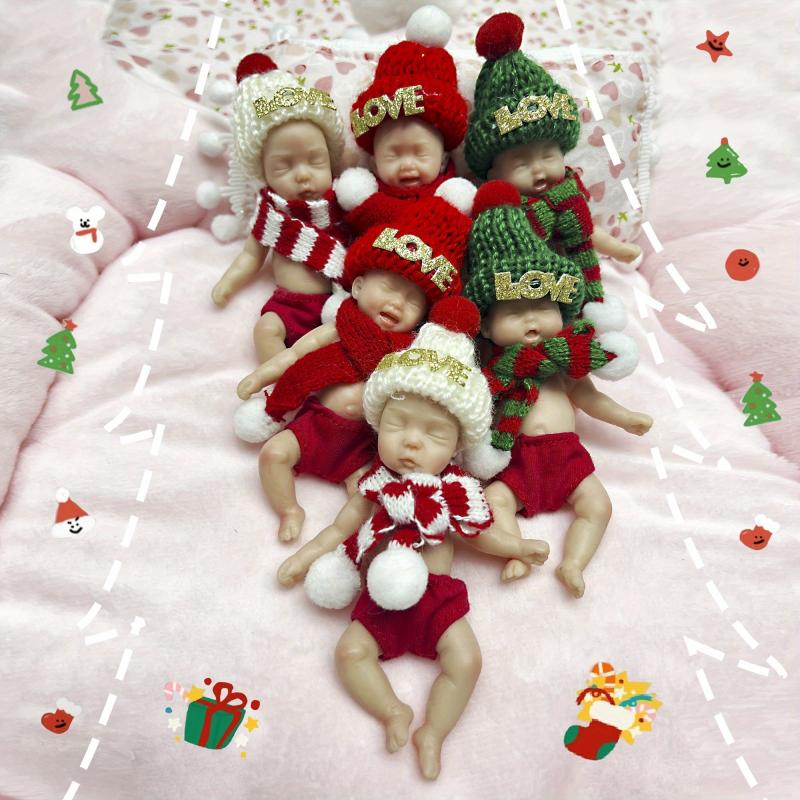 4 Inch Mini Palm Silicone Dolls Full Body Soft Solid Silicone Reborn Dolls