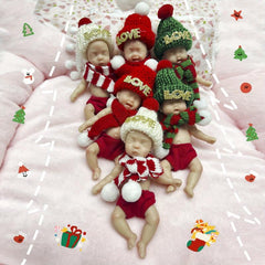 4 Inch Mini Palm Silicone Dolls Full Body Soft Solid Silicone Reborn Dolls
