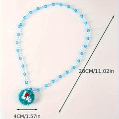Luminous Glitter Necklace Pendant Princess Necklace Small Toys Gift