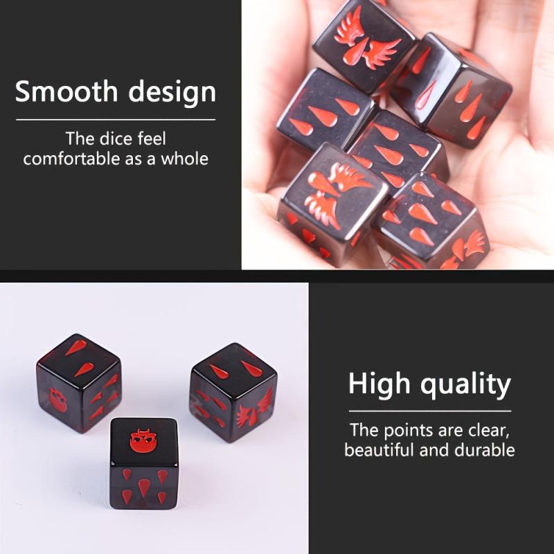 5pcs Multiplayer Party Game Dice Set Fun Casual Games Family Gatherings