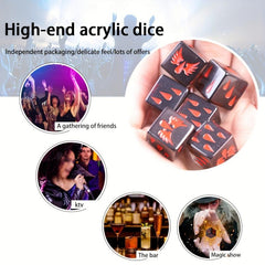 5pcs Multiplayer Party Game Dice Set Fun Casual Games Family Gatherings