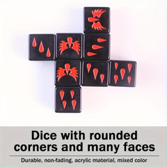 5pcs Multiplayer Party Game Dice Set Fun Casual Games Family Gatherings