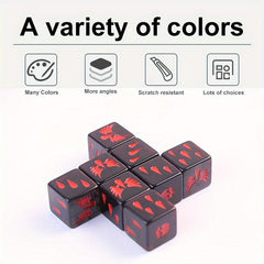5pcs Multiplayer Party Game Dice Set Fun Casual Games Family Gatherings