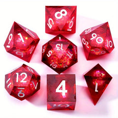 7pcs Quicksand Polyhedral Dices For Cosplay Board Game