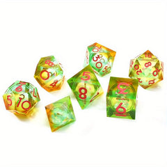 7pcs Quicksand Polyhedral Dices For Cosplay Board Game