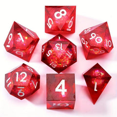 7pcs Quicksand Polyhedral Dices For Cosplay Board Game