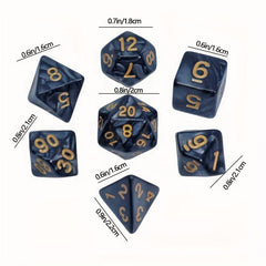 7pcs Polyhedral Dice Set for Board Game - Gift for Christmas Halloween