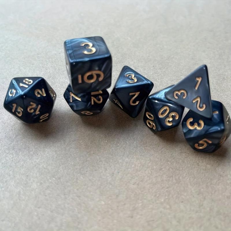 7pcs Polyhedral Dice Set for Board Game - Gift for Christmas Halloween