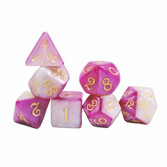 7pcs Mixed Two Polyhedral Dice Set Board Games Accessories