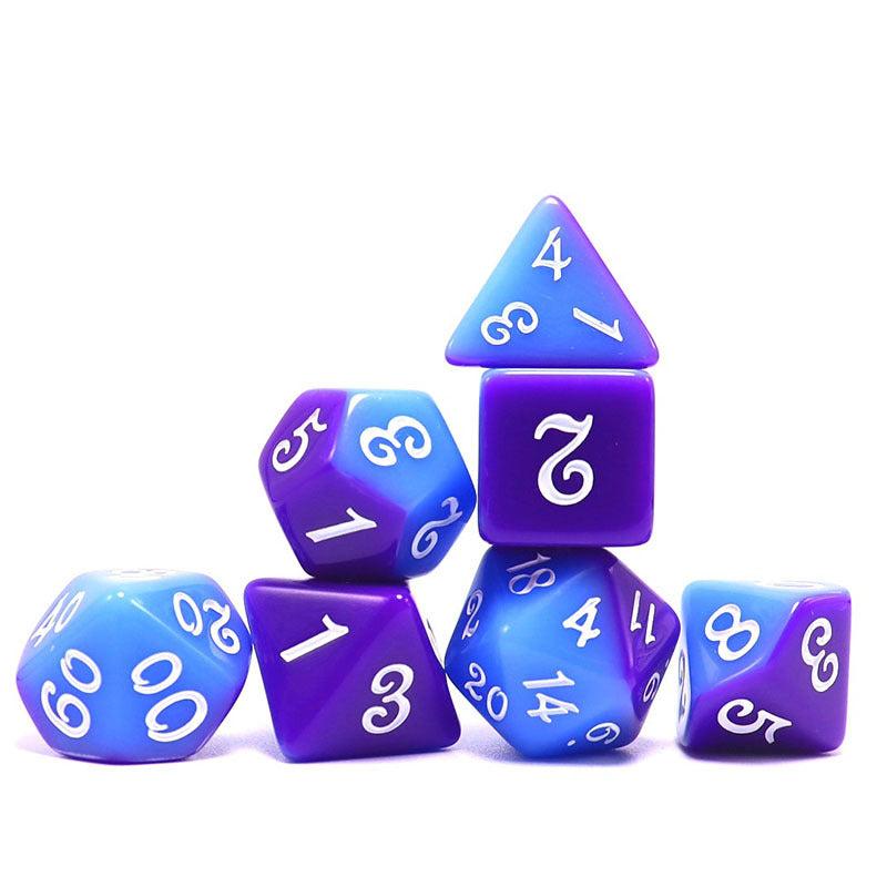 7pcs Mixed Two Polyhedral Dice Set Board Games Accessories