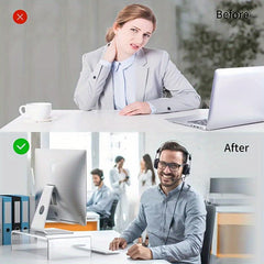 Clear Acrylic Monitor Stand Laptop Riser