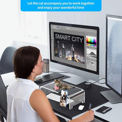 Clear Acrylic Monitor Stand Laptop Riser