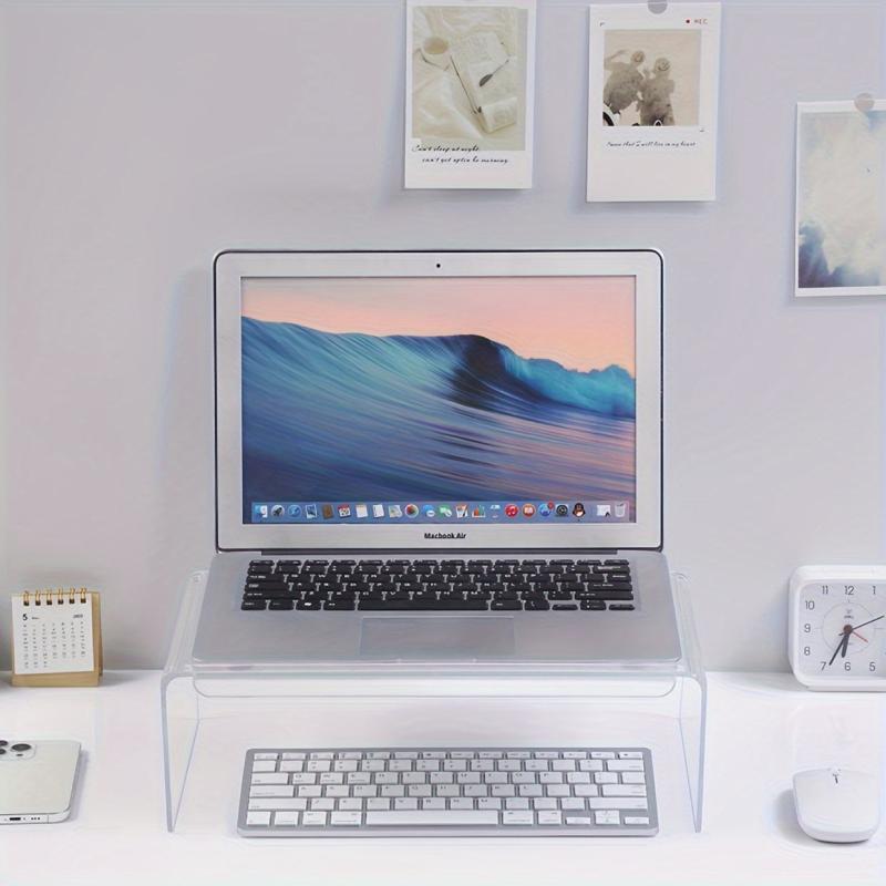 Clear Acrylic Monitor Stand Laptop Riser
