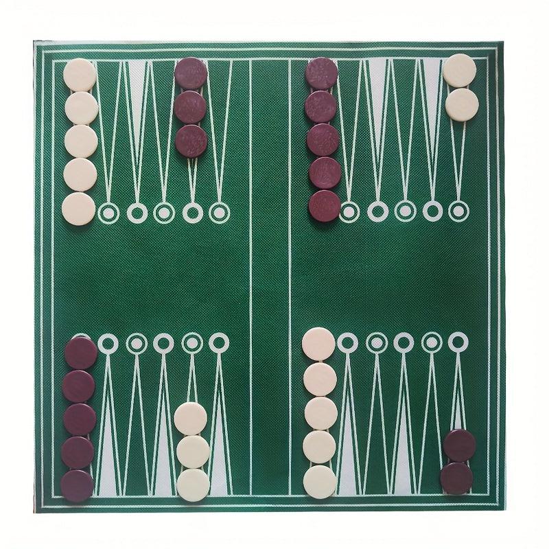 Checkerboard Game For Boys And Girls Interlocking Checkers&Backgammon