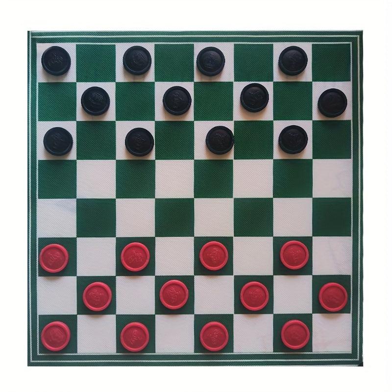 Checkerboard Game For Boys And Girls Interlocking Checkers&Backgammon