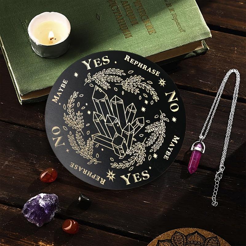 Wooden Column Divination Pendant Plate Probe Witchcraft Altar Supplies