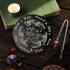 Wooden Column Divination Pendant Plate Probe Witchcraft Altar Supplies