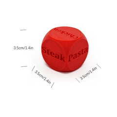 Holiday Party Game Dice Set for Food Takeout Decisions