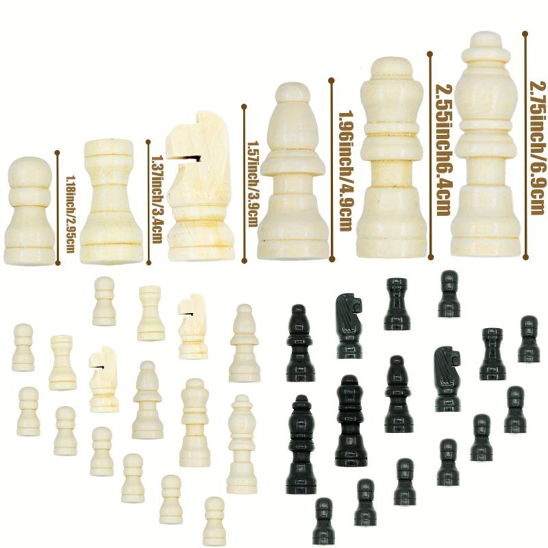 Wooden Chess Educational Board Game - Ideal Gift for Christmas, Birthday, Party