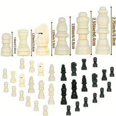 Wooden Chess Educational Board Game - Ideal Gift for Christmas, Birthday, Party