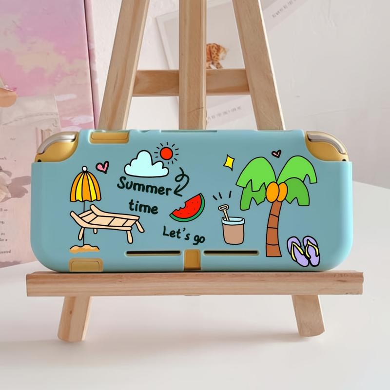 Silicone Protective Case with Handle for Cartoon Game Console