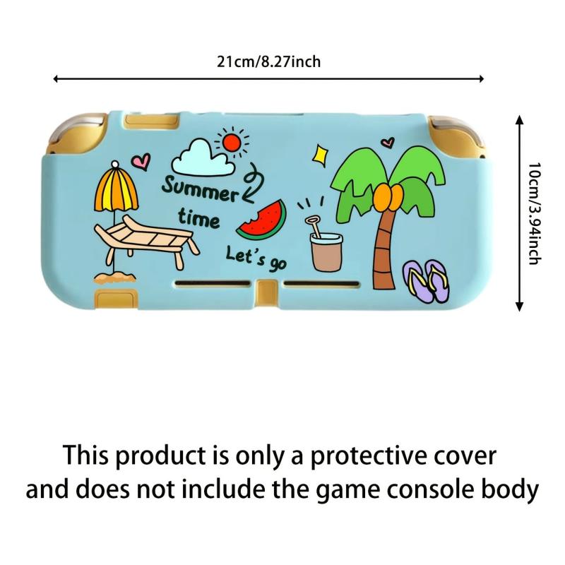 Silicone Protective Case with Handle for Cartoon Game Console