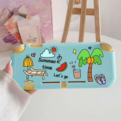 Silicone Protective Case with Handle for Cartoon Game Console