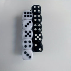 10pcs 14 16mm Dot Acrylic Dices Board Game Entertainment Party Supplies