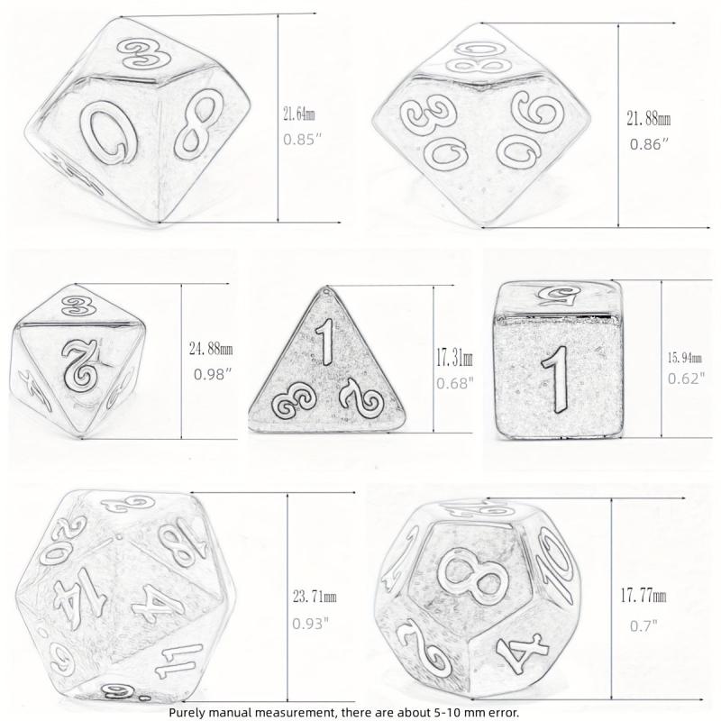 Durable Dice Set for Halloween Party Board Game