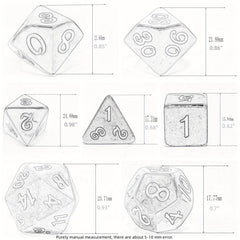 Durable Dice Set for Halloween Party Board Game