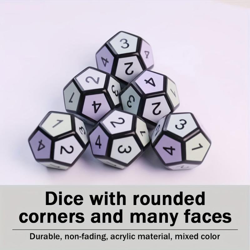 2pcs Essential Game Dices Set for Multiplayer Party Games