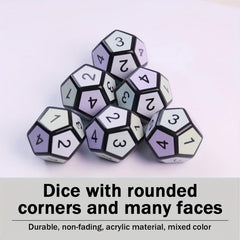 2pcs Essential Game Dices Set for Multiplayer Party Games