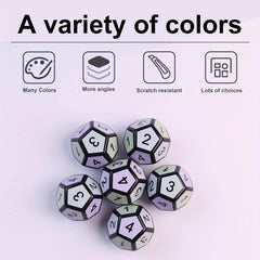 2pcs Essential Game Dices Set for Multiplayer Party Games