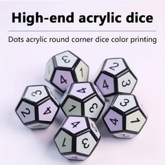2pcs Essential Game Dices Set for Multiplayer Party Games