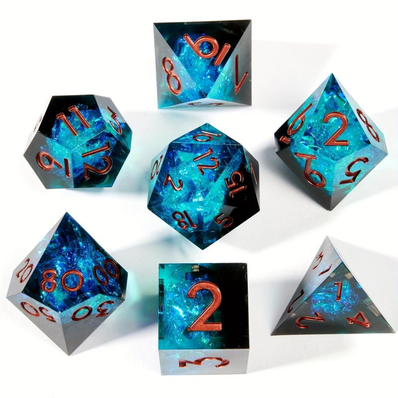 7pcs Polyhedral Dices for Board Games Christmas Gift