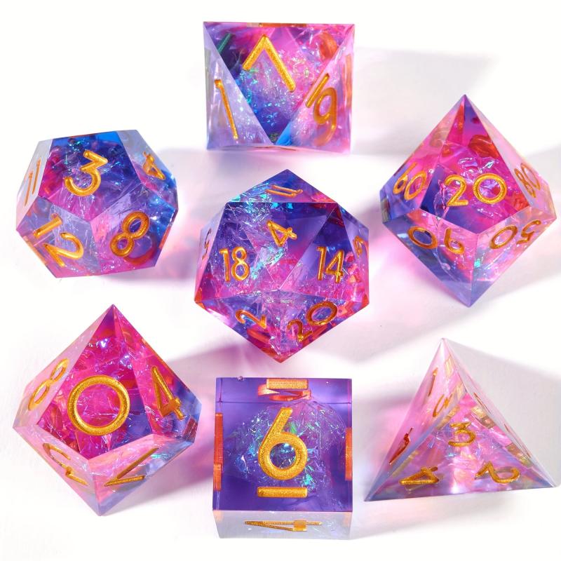 7pcs Polyhedral Dices for Board Games Christmas Gift