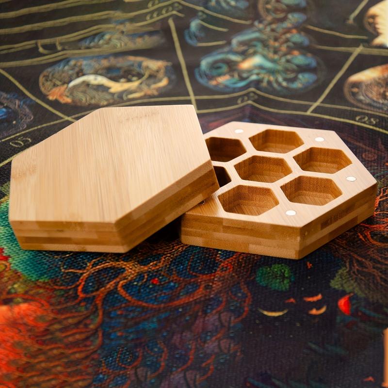 Wooden Dice Storage Box for Gifts
